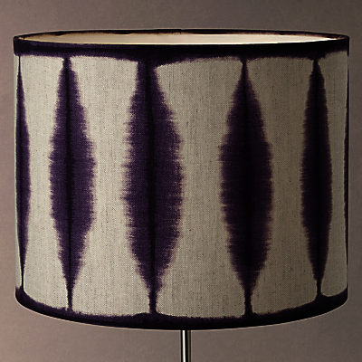 Harlequin Shibori Drum Lampshade Amethyst/White Harlequin Shibori Drum Lampshade Amethyst/White